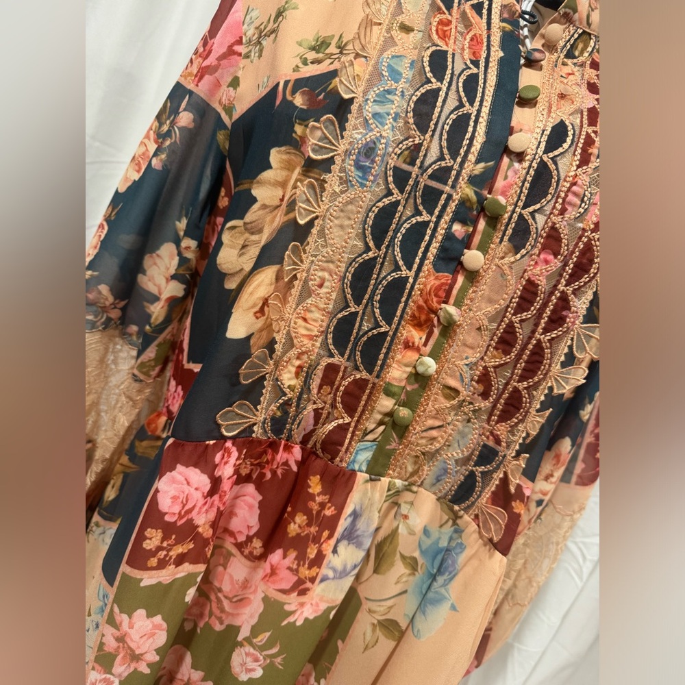 Sachin + Babi Moyer Floral Patchwork Mini Dress - Picture 3 of 16